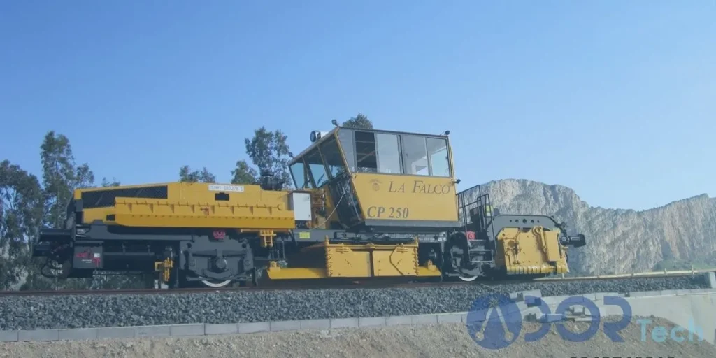 What are the applications of ballast regulator machines in railway?