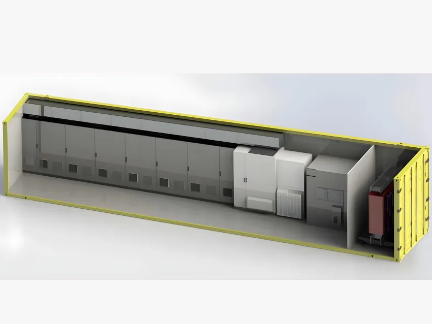 Containerized railway energy storage system for power management